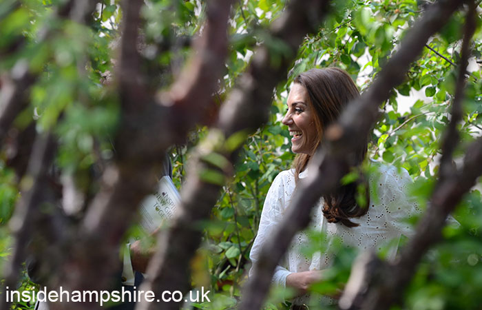 HRH The Duchess of Cambridge in the RHS garden